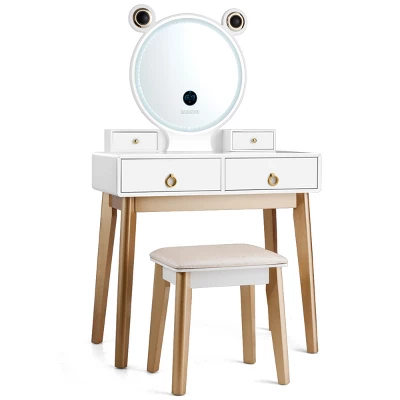 Costway Vanity Dressing Table Set Touch Screen Dimming Mirror 11 Costway Vanity Dressing Table Set Touch Screen Dimming Mirror - Image 9