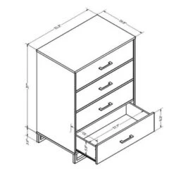 Mixed Material 4 Drawer Dresser - Room Essentials™ 14 Mixed Material 4 Drawer Dresser - Room Essentials™ -Bedroom Home Store GUEST 0183eaab ffa6 4b7e b8e1 e252b8eb2e08