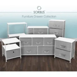 Sorbus Drawer Dresser For Bedroom Office And Home Gray/White 9 Sorbus Drawer Dresser For Bedroom Office And Home Gray/White -Bedroom Home Store GUEST 01c8eab7 869e 406c 8fbf 46450d007f59
