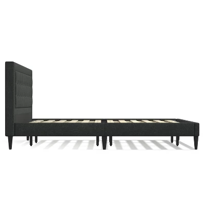 Glenwillow Home Conner Upholstered Platform Bed Frame, Button Tufted, Mattress Foundation, Wood-Slat Support, No Box Spring Needed, Easy Assembly 4 Glenwillow Home Conner Upholstered Platform Bed Frame, Button Tufted, Mattress Foundation, Wood-Slat Support, No Box Spring Needed, Easy Assembly - Image 2