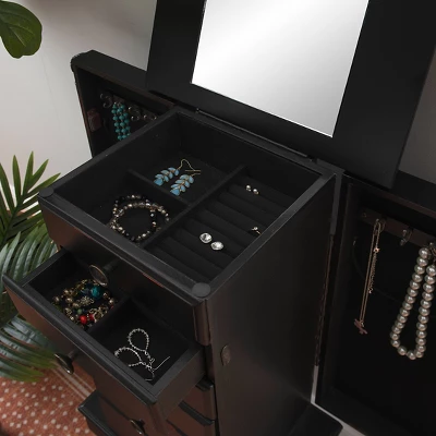 Aria Jewelry Armoire Black - Powell Company 14 Aria Jewelry Armoire Black - Powell Company - Image 12