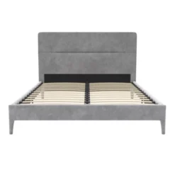 Westerleigh Upholstered Platform Bed With Minimalist Tufted Headboard Light Gray - CosmoLiving By Cosmopolitan 18 Westerleigh Upholstered Platform Bed With Minimalist Tufted Headboard Light Gray - CosmoLiving By Cosmopolitan -Bedroom Home Store GUEST 03f16aa1 58be 43f5 89d3 7b77f4524927