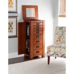 Delia Jewelry Armoire Brown - Powell Company 22 Delia Jewelry Armoire Brown - Powell Company -Bedroom Home Store GUEST 0454207a 822a 4010 846b b8a617a392c9