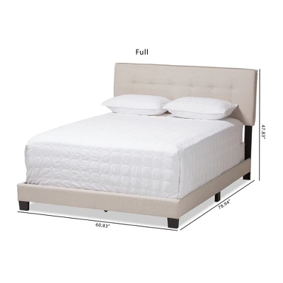 Audrey Modern And Contemporary Fabric Upholstered Bed - Baxton Studio 9 Audrey Modern And Contemporary Fabric Upholstered Bed - Baxton Studio - Image 7