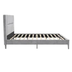 Westerleigh Upholstered Platform Bed With Minimalist Tufted Headboard Light Gray - CosmoLiving By Cosmopolitan 19 Westerleigh Upholstered Platform Bed With Minimalist Tufted Headboard Light Gray - CosmoLiving By Cosmopolitan -Bedroom Home Store GUEST 056927ae ee36 4fc2 bc56 7ce2f645b003