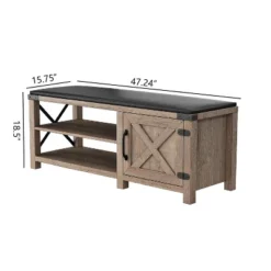 Modern Farmhouse Shoe Bench, Light Brown - ModernLuxe 10 Modern Farmhouse Shoe Bench, Light Brown - ModernLuxe -Bedroom Home Store GUEST 056e3584 3865 4502 ba12 0c7dcb08d7c7