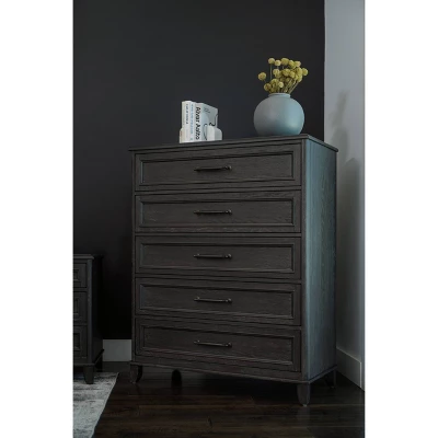 6pc Cindi Sleigh Bedroom Set Gray - Abbyson Living 12 6pc Cindi Sleigh Bedroom Set Gray - Abbyson Living - Image 10