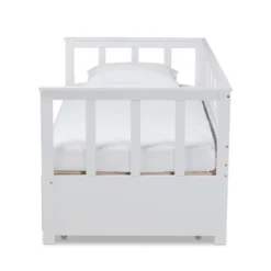 Twin To King Kendra Expandable Daybed With Storage Drawers White - Baxton Studio 17 Twin To King Kendra Expandable Daybed With Storage Drawers White - Baxton Studio -Bedroom Home Store GUEST 06397290 17bb 4a2a b245 66f8b2883dfe