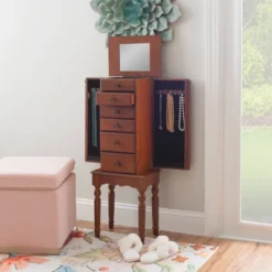 Wylie Jewelry Armoire Cherry Red - Powell Company