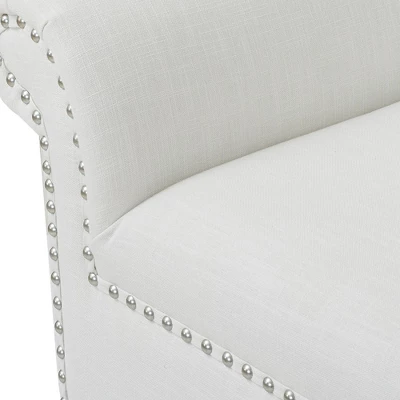 Jennifer Taylor Home Kathy Roll Arm Entryway Accent Bench 8 Jennifer Taylor Home Kathy Roll Arm Entryway Accent Bench - Image 6