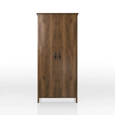 Andreasson Wardrobe Closet Distressed Walnut - HOMES: Inside + Out 8 Andreasson Wardrobe Closet Distressed Walnut - HOMES: Inside + Out - Image 6