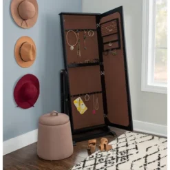 Lola Cheval Mirror/Jewelry Wardrobe Black - Powell Company 18 Lola Cheval Mirror/Jewelry Wardrobe Black - Powell Company -Bedroom Home Store GUEST 06b2f035 718e 411f 85ea 89afc2452002