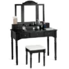 Costway 7 Drawers Vanity Set Dressing Table W/ Tri-Folding Mirror 1 Costway 7 Drawers Vanity Set Dressing Table W/ Tri-Folding Mirror -Bedroom Home Store GUEST 06bb310e e5b5 4fd1 9189 f42f45d1f5ec