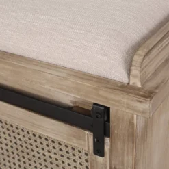 Niemi Rustic Storage Bench With Cushion Beige/ Natural/Black - Christopher Knight Home 20 Niemi Rustic Storage Bench With Cushion Beige/ Natural/Black - Christopher Knight Home -Bedroom Home Store GUEST 06d5a298 c8bd 41a2 8023 ea722b22151c