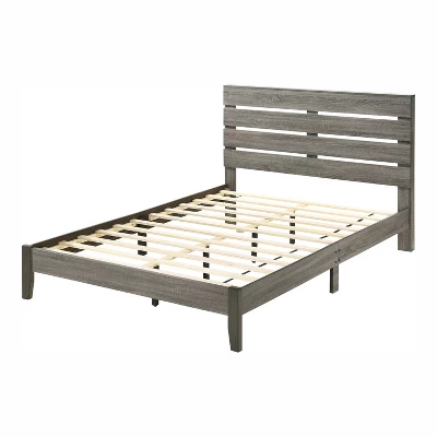 Derries Slatted Platform Bed Gray - HOMES: Inside + Out 7 Derries Slatted Platform Bed Gray - HOMES: Inside + Out - Image 5