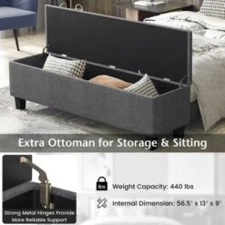 Costway Full Upholstered Bed Frame With Ottoman Storage Linen Button Tufted Headboard 21 Costway Full Upholstered Bed Frame With Ottoman Storage Linen Button Tufted Headboard -Bedroom Home Store GUEST 08079188 5a94 4df6 b6a6 d50bb621da15