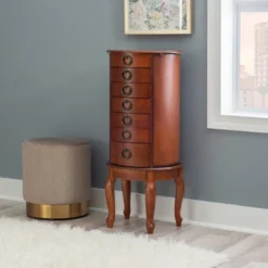 Raine Jewelry Armoire Cherry - Powell Company