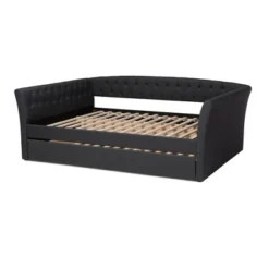 Delora Upholstered Daybed With Trundle - Baxton Studio 14 Delora Upholstered Daybed With Trundle - Baxton Studio -Bedroom Home Store GUEST 0a80230b 0220 46fd 8953 5d2620e7929e