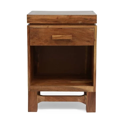 Set Of 2 Wadley Boho Handcrafted Acacia Wood Nightstands Natural - Christopher Knight Home 8 Set Of 2 Wadley Boho Handcrafted Acacia Wood Nightstands Natural - Christopher Knight Home - Image 6
