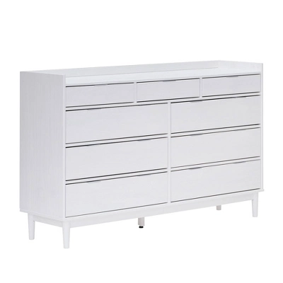 Mid-Century Modern Solid Wood 9 Drawer Horizontal Dresser - Saracina Home 13 Mid-Century Modern Solid Wood 9 Drawer Horizontal Dresser - Saracina Home - Image 11