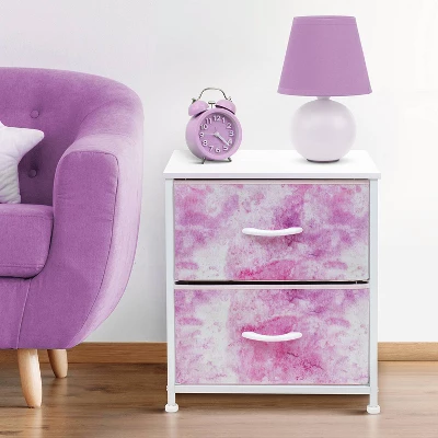Sorbus Nightstand With Drawers For Home Bedroom And More Light Pink 4 Sorbus Nightstand With Drawers For Home Bedroom And More Light Pink - Image 2
