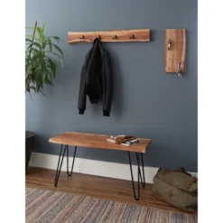 Alaterre Furniture Hairpin Natural Brown Live Edge Wood With Metal Bench 20 Alaterre Furniture Hairpin Natural Brown Live Edge Wood With Metal Bench -Bedroom Home Store GUEST 0c3e8221 a7d3 4ff0 b783 81cdec66476b