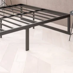 Flash Furniture 14 Inch Metal Platform Bed Frame - No Box Spring Needed With Steel Slat Support And Quick Lock Functionality -Bedroom Home Store GUEST 0c62ee91 5be4 476f 8c7f 7bfb28ab2e8a