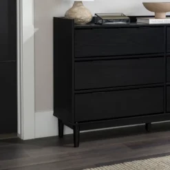 Mid-Century Modern Solid Wood 6 Drawer Double Dresser - Saracina Home -Bedroom Home Store GUEST 0d3deb4d 8597 4f72 8143 ca6f1c61edb4