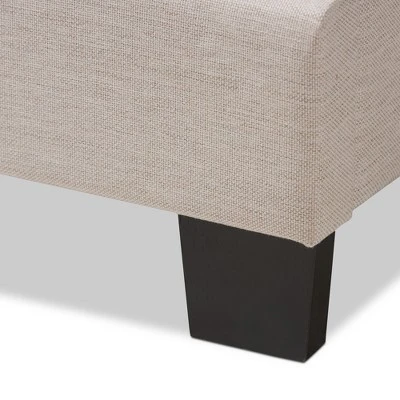 Audrey Modern And Contemporary Fabric Upholstered Bed - Baxton Studio 6 Audrey Modern And Contemporary Fabric Upholstered Bed - Baxton Studio - Image 4