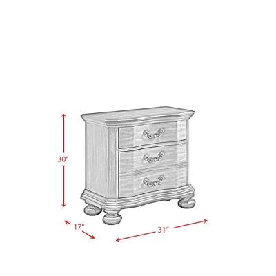 Serena 3 Drawer Nightstand With USB Ports Espresso - Picket House Furnishings 12 Serena 3 Drawer Nightstand With USB Ports Espresso - Picket House Furnishings - Image 10