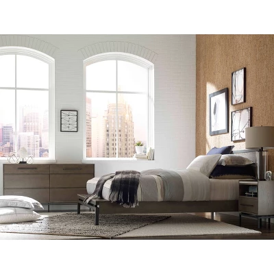 Ashton Marble Top Nightstand Table Gray - Finch 4 Ashton Marble Top Nightstand Table Gray - Finch - Image 2