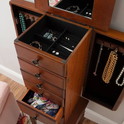 Wylie Jewelry Armoire Cherry Red - Powell Company 15 Wylie Jewelry Armoire Cherry Red - Powell Company - Image 13