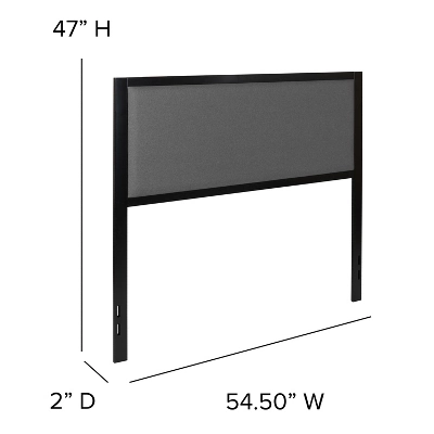 Merrick Lane Headboard Upholstered Headboard With Metal Frame And Adjustable Rail Slots 9 Merrick Lane Headboard Upholstered Headboard With Metal Frame And Adjustable Rail Slots - Image 7