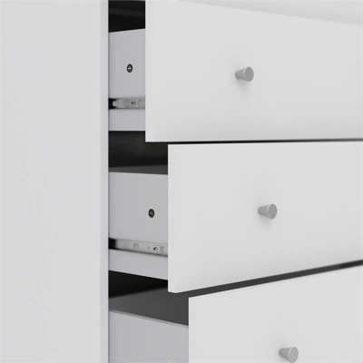 Wood Portland 5 Drawer Chest In White-Tvilum 9 Wood Portland 5 Drawer Chest In White-Tvilum - Image 8
