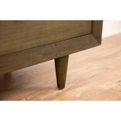 6pc Aurora Mid-Century Brown Bedroom Set With Upholstered Bed - Abbyson Living -Bedroom Home Store GUEST 1283677e 46a9 4293 8b6e d753d5288f9f