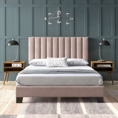 Queen Colbie Upholstered Platform Bed With Nightstands - Picket House Furnishings 8 Queen Colbie Upholstered Platform Bed With Nightstands - Picket House Furnishings - Image 7
