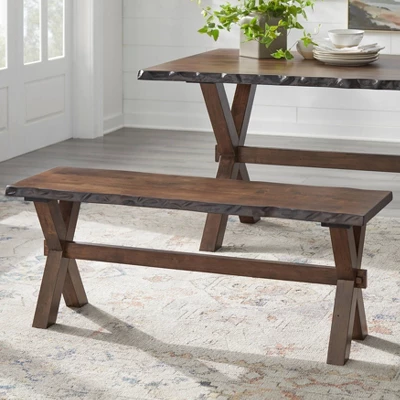 Mandeville Dining Bench Brown - Buylateral 3 Mandeville Dining Bench Brown - Buylateral