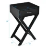 Costway 2PCS Nightstand X-Shape Drawer Accent Side End Table Modern Home Furniture Black 1 Costway 2PCS Nightstand X-Shape Drawer Accent Side End Table Modern Home Furniture Black -Bedroom Home Store GUEST 147e90bb a45a 4560 b72b 630d0935ccfe