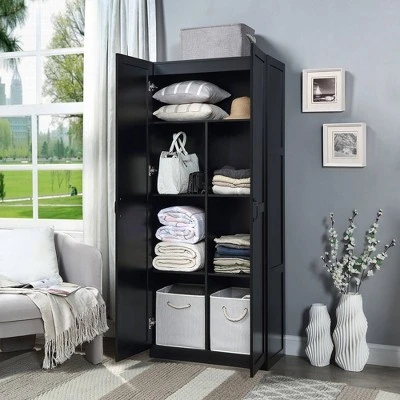 Hopkins Modern 7 Shelf Freestanding Storage Closet - Manhattan Comfort 4 Hopkins Modern 7 Shelf Freestanding Storage Closet - Manhattan Comfort - Image 2
