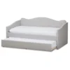 Twin Kaija Modern And Contemporary Fabric Daybed With Trundle Gray - Baxton Studio 1 Twin Kaija Modern And Contemporary Fabric Daybed With Trundle Gray - Baxton Studio -Bedroom Home Store GUEST 16589fae 726d 406b b392 b6395833152d
