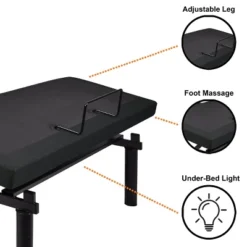Serene Dual Massage Adjustable Bed Frame - HOMES: Inside + Out 13 Serene Dual Massage Adjustable Bed Frame - HOMES: Inside + Out -Bedroom Home Store GUEST 178165e4 1f8d 415f 8ba3 08638658c101