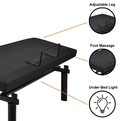 Serene Dual Massage Adjustable Bed Frame - HOMES: Inside + Out 6 Serene Dual Massage Adjustable Bed Frame - HOMES: Inside + Out - Image 4