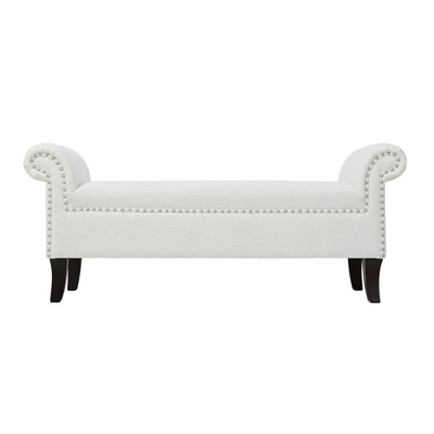 Jennifer Taylor Home Kathy Roll Arm Entryway Accent Bench 13 Jennifer Taylor Home Kathy Roll Arm Entryway Accent Bench - Image 11