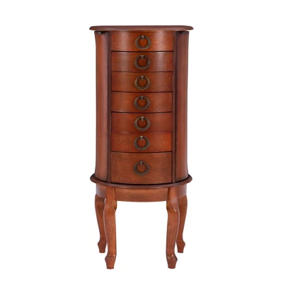 Raine Jewelry Armoire Cherry - Powell Company 4 Raine Jewelry Armoire Cherry - Powell Company - Image 2
