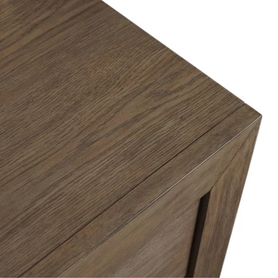 Resto 2 Drawer Nightstand Gray - Abbyson Living 4 Resto 2 Drawer Nightstand Gray - Abbyson Living - Image 2