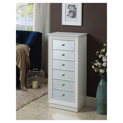 Jewelry Armoire White - Acme Furniture 3 Jewelry Armoire White - Acme Furniture