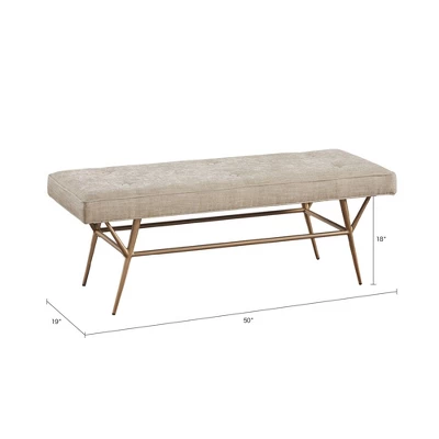 Tinsley Accent Bench Light Tan - Martha Stewart 9 Tinsley Accent Bench Light Tan - Martha Stewart - Image 7