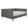 Queen Fabio Mid-Century Daybed Queen Gray Linen - Room & Joy 1 Queen Fabio Mid-Century Daybed Queen Gray Linen - Room & Joy -Bedroom Home Store GUEST 1b4fd8cc 009f 4787 9b32 758c169f7344