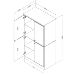 Morgan 4 Door Storage Cabinet Oak - South Shore 17 Morgan 4 Door Storage Cabinet Oak - South Shore -Bedroom Home Store GUEST 1b53247a 3376 43ec 913b 6b2ae50594b7