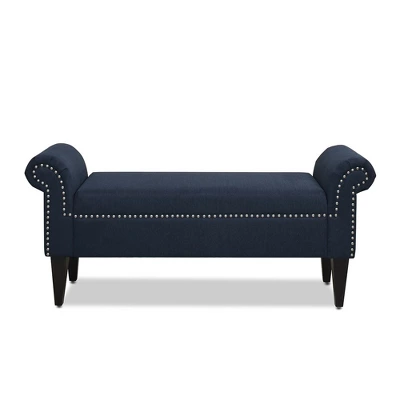 Jennifer Taylor Home Kathy Roll Arm Entryway Accent Bench 16 Jennifer Taylor Home Kathy Roll Arm Entryway Accent Bench - Image 14